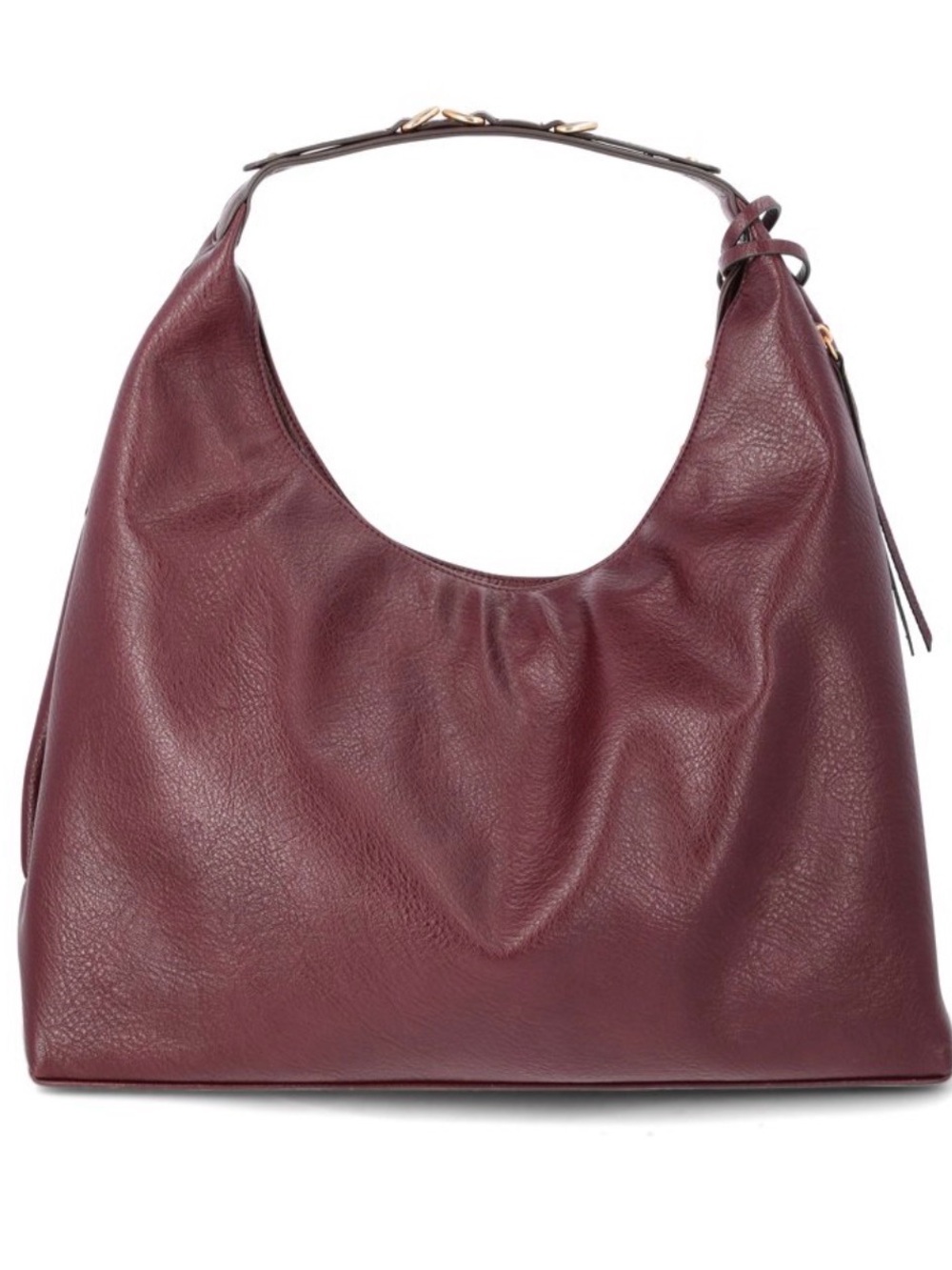 Jessica Simpson Pinot Noir Burgundy Studded Hobo Bag NWT - Picture 3 of 11